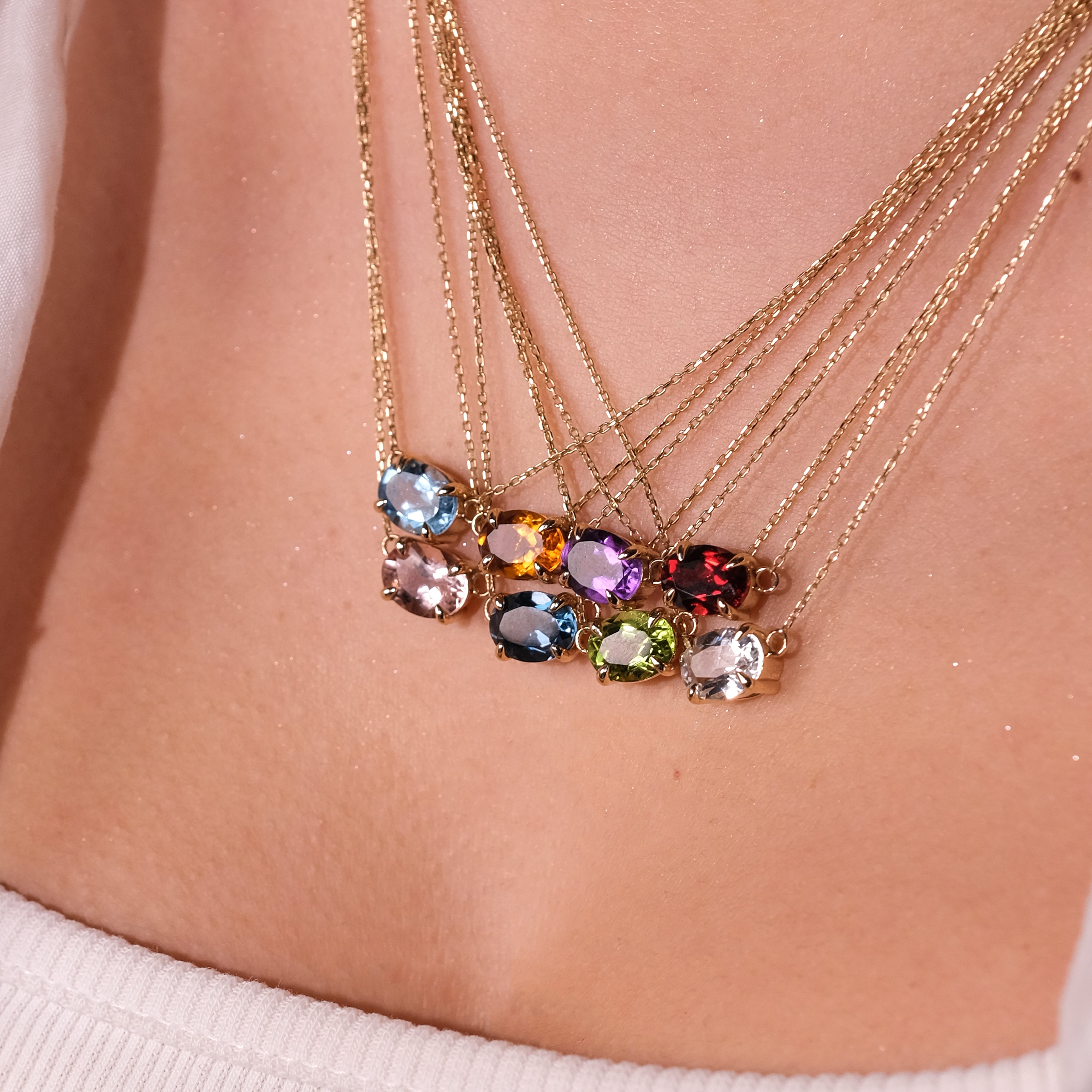 Doğal Taşlı Kolyeler