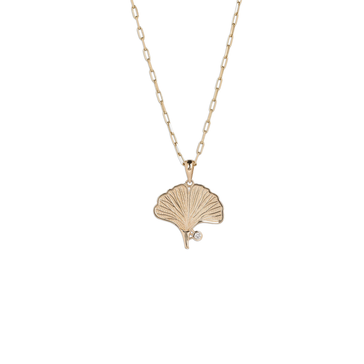 Ginkgo Yaprağı Kolye