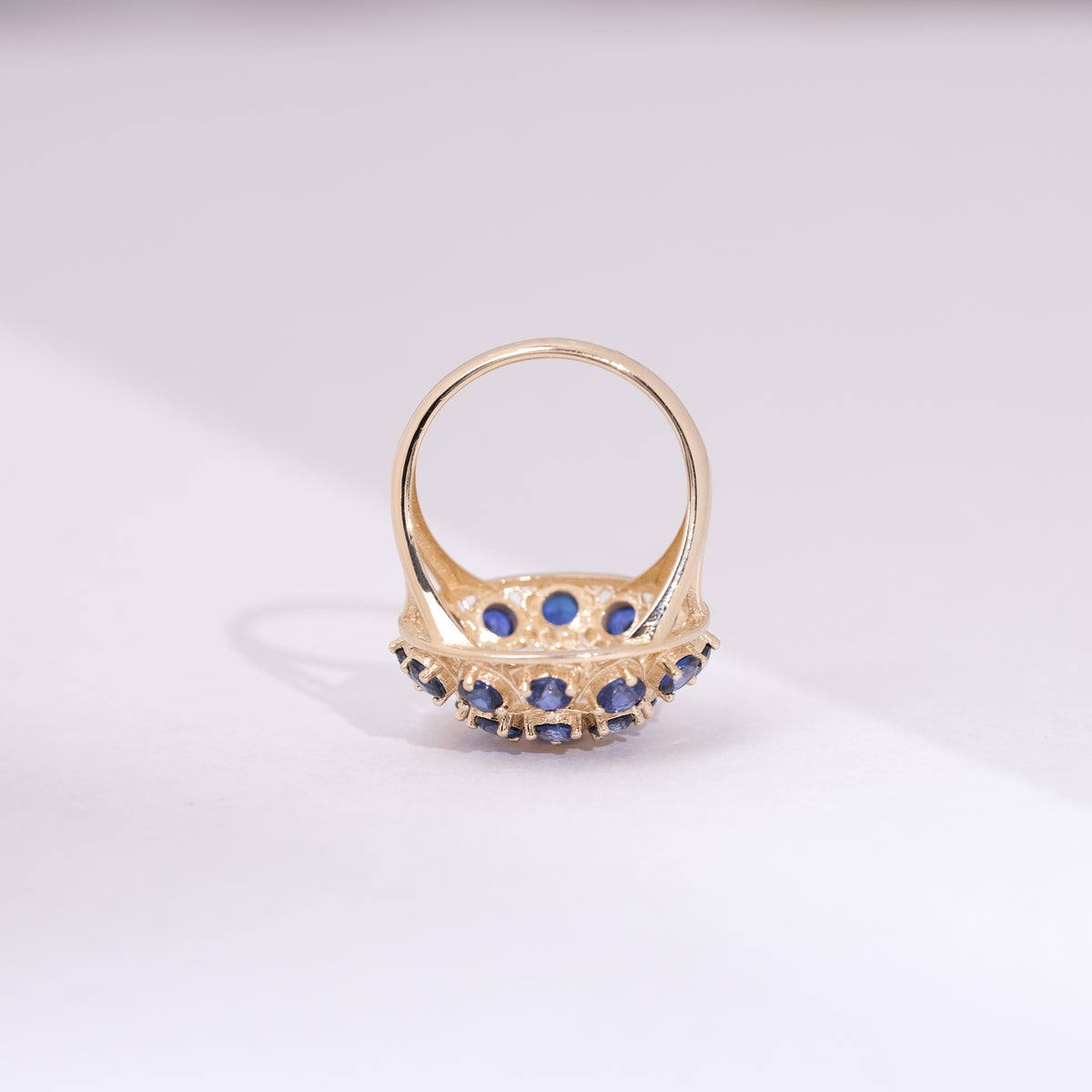 Mozaik Safir Yüzük