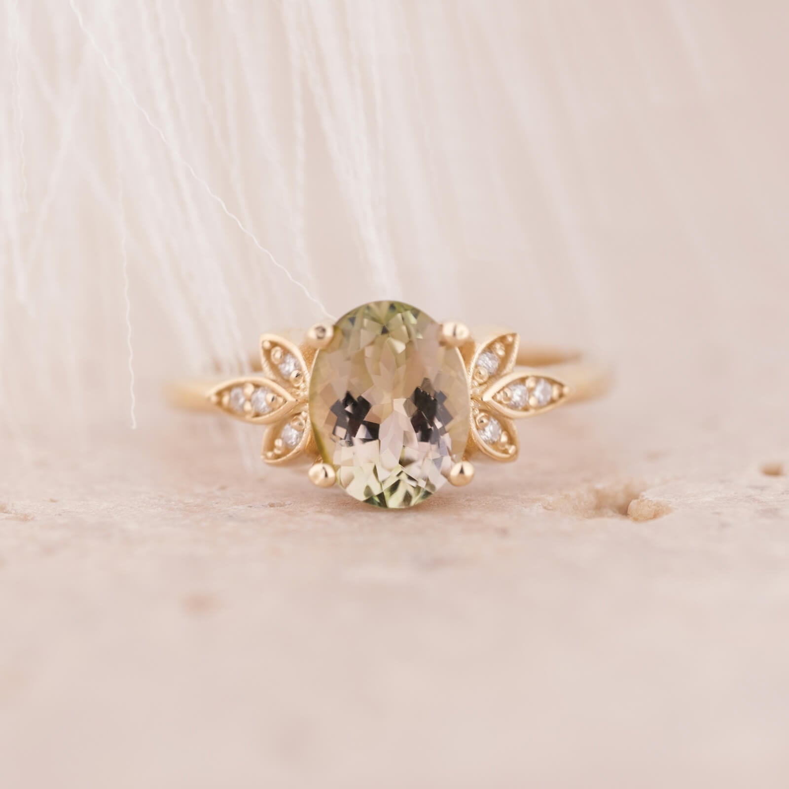 Vilya | Eşsiz Turmalin ve Pırlantalı Yüzük (Sadece 1 adet üretildi)