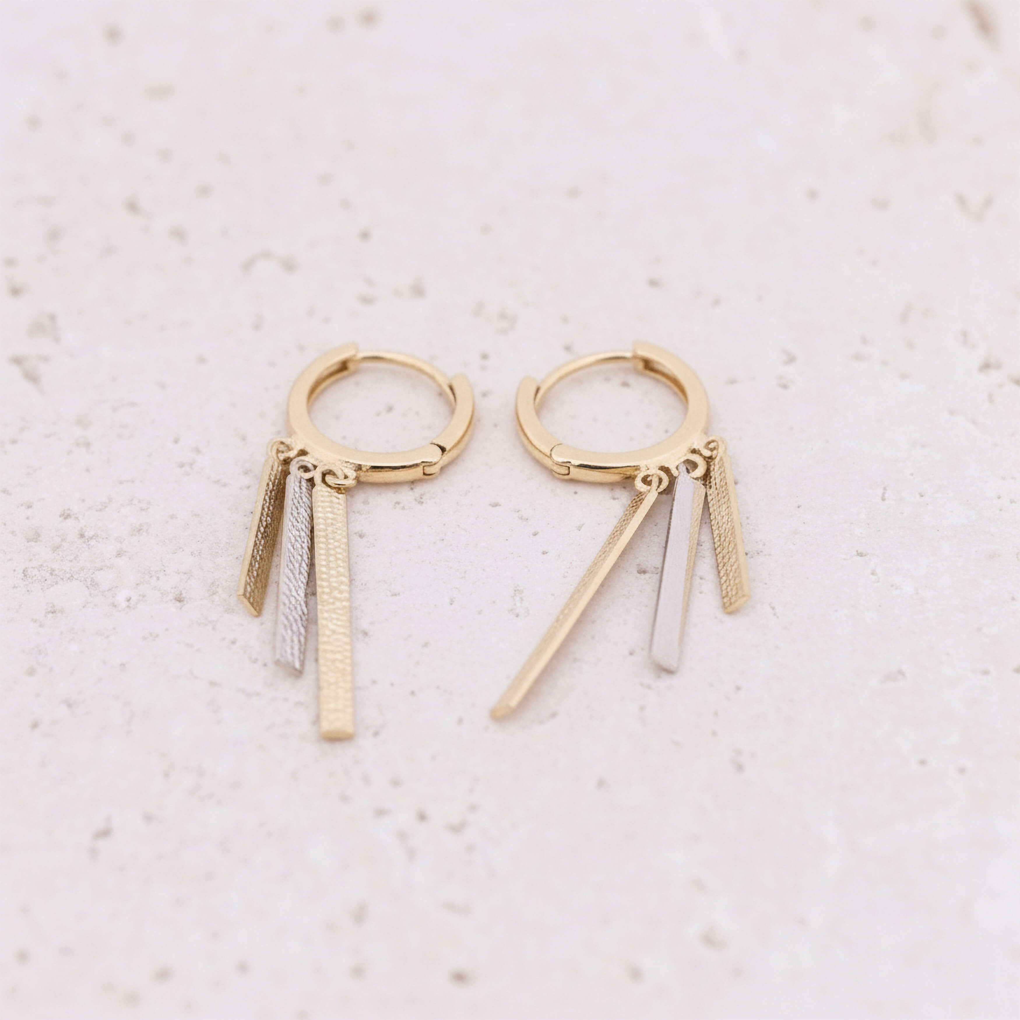 Sallantılı 14 Ayar Halka Küpe