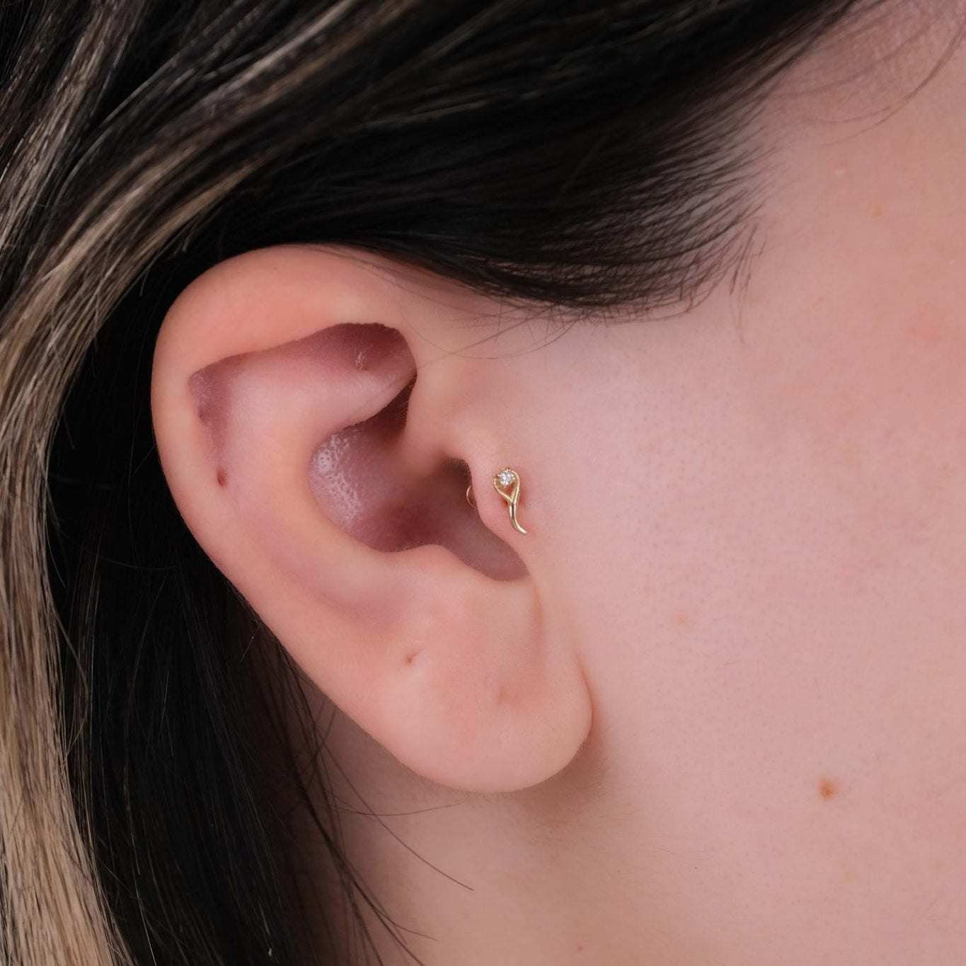 Tohum Piercing - 14 Ayar Altın Pırlanta