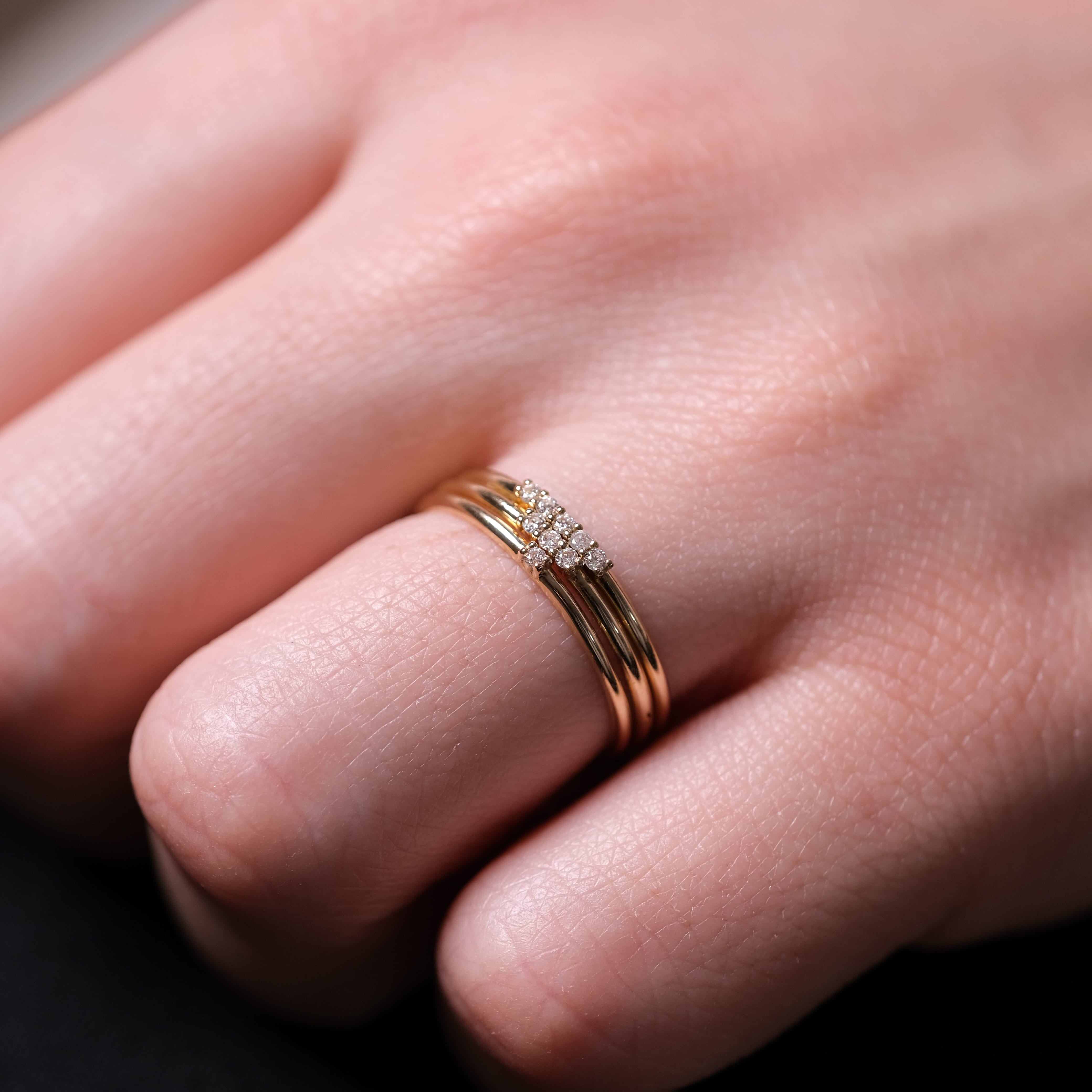 Minimal Tektaş Pırlanta Yüzük – 14 Ayar Altın