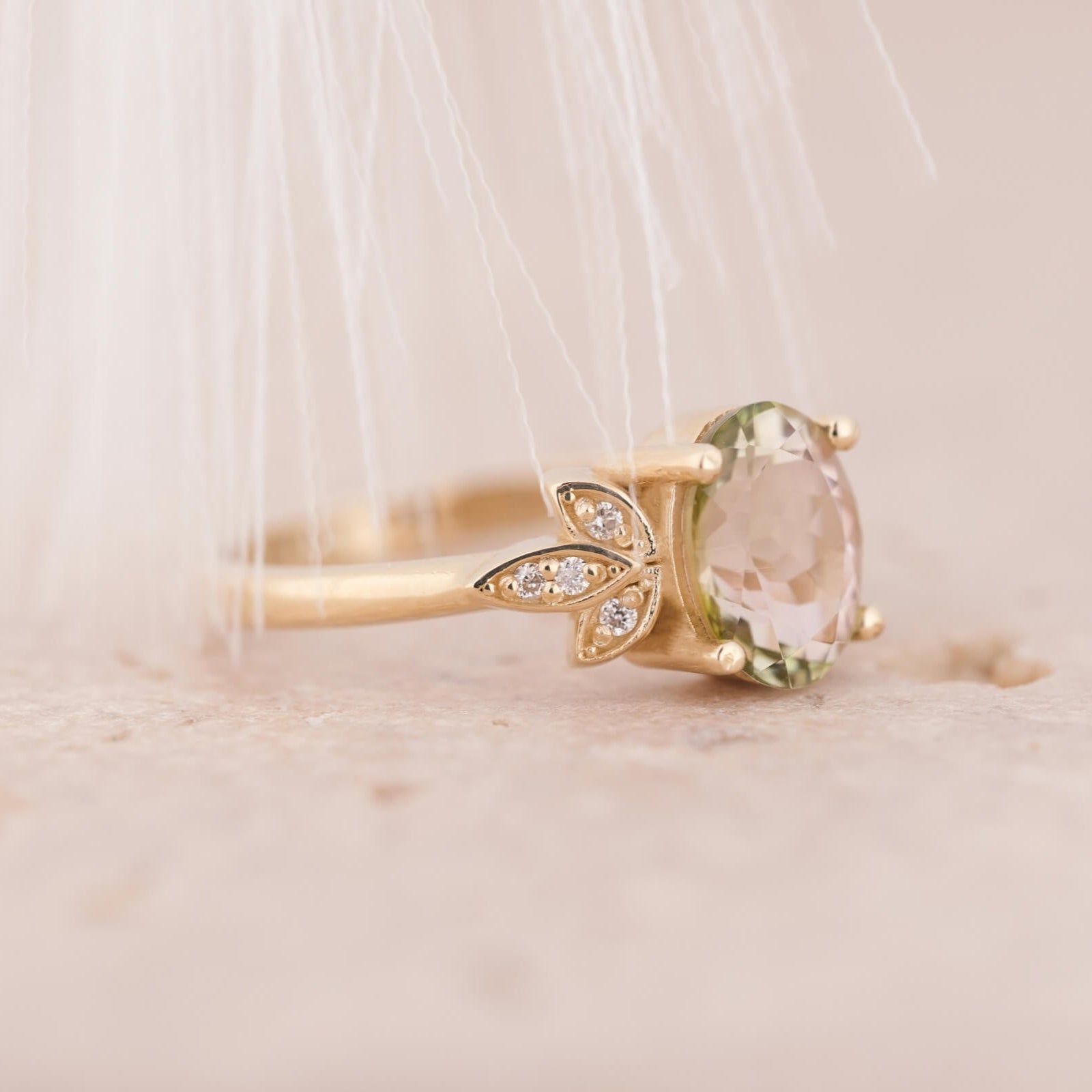 Vilya | Eşsiz Turmalin ve Pırlantalı Yüzük (Sadece 1 adet üretildi)