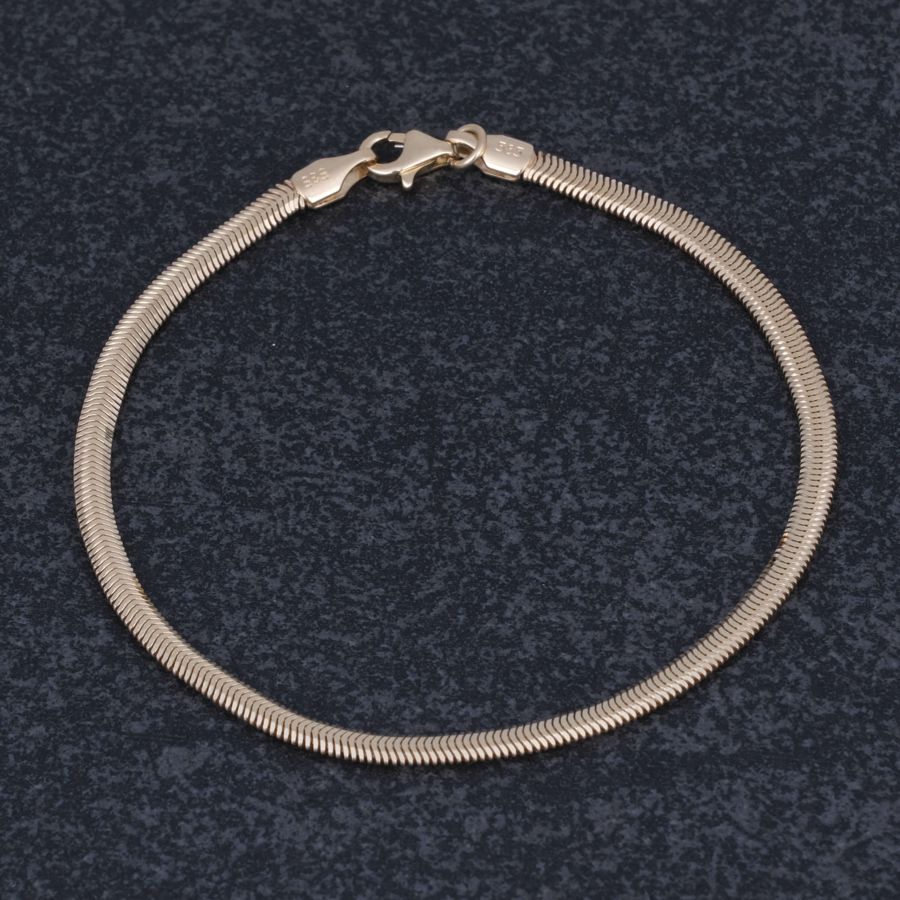 Balık Sırtı Model 14 Ayar Altın Bileklik