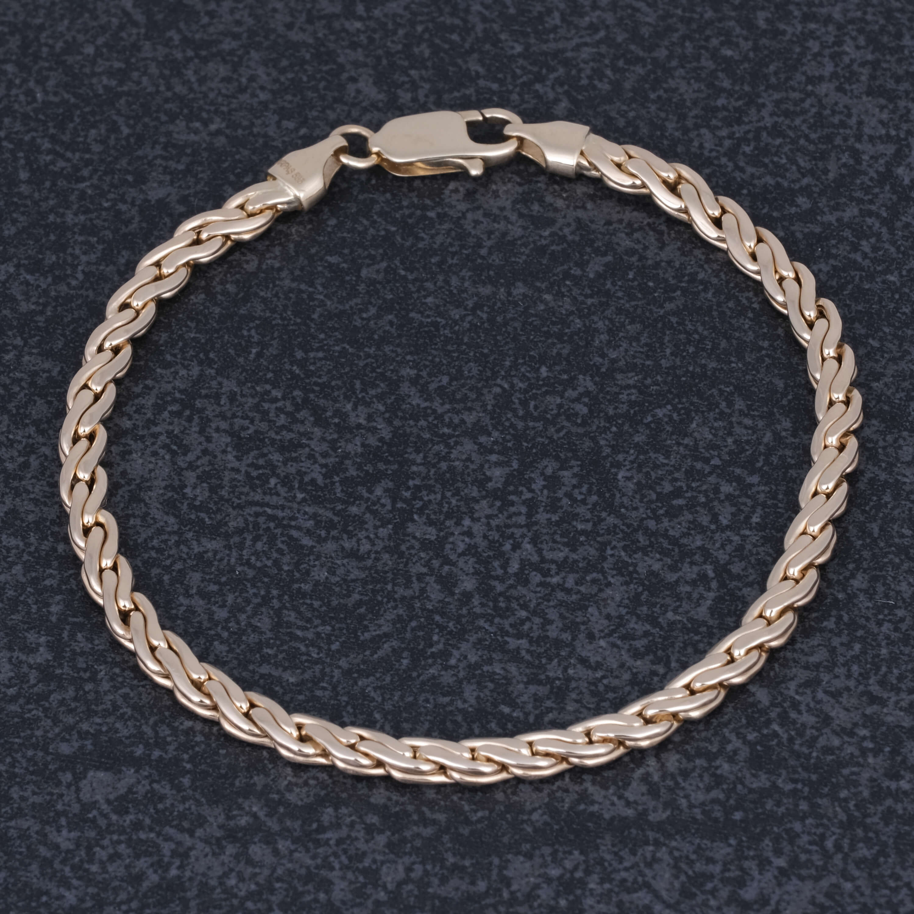 14 Ayar Altın Örgü Bileklik