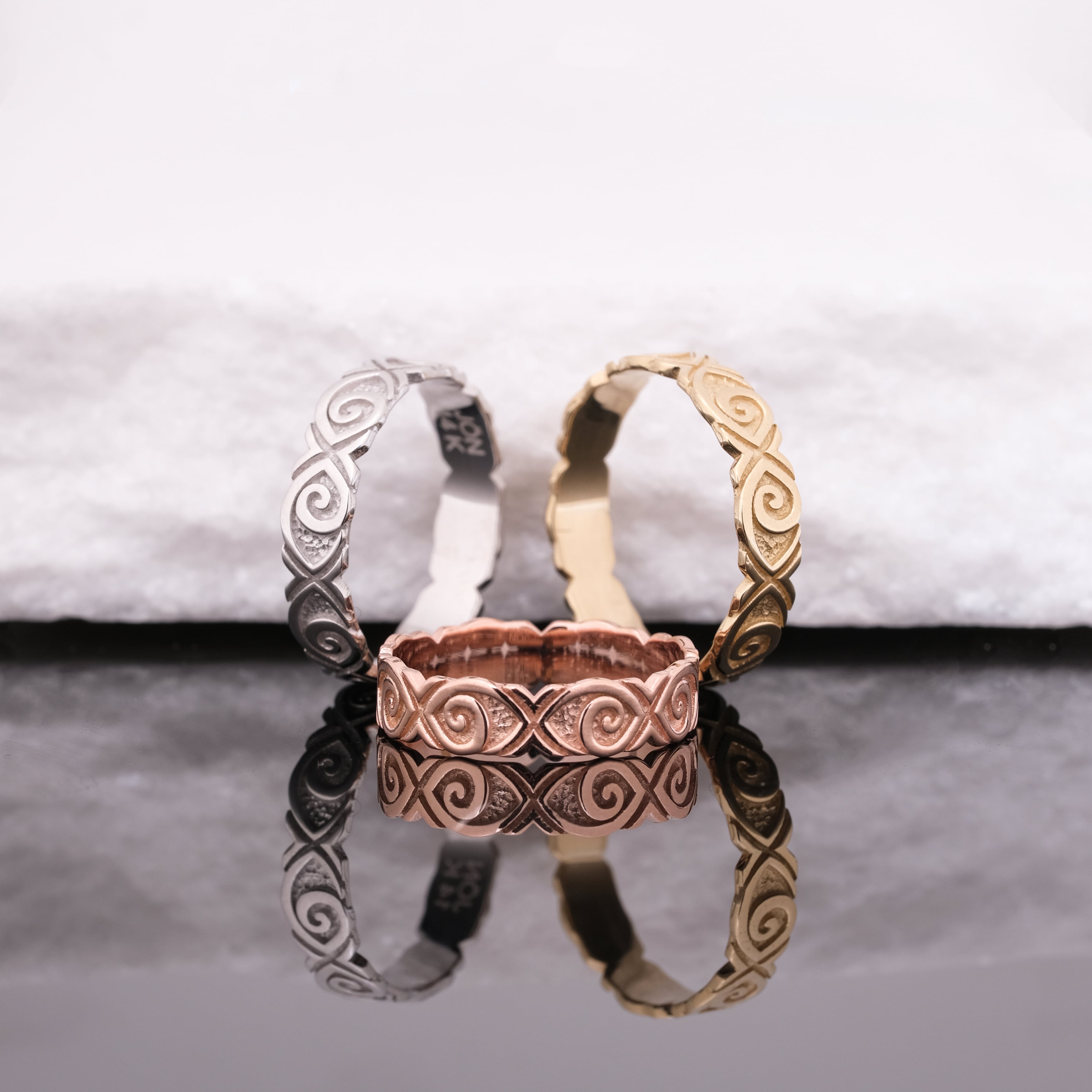 Liroa Motif Line - Tasarım Alyans | 14 Ayar Altın