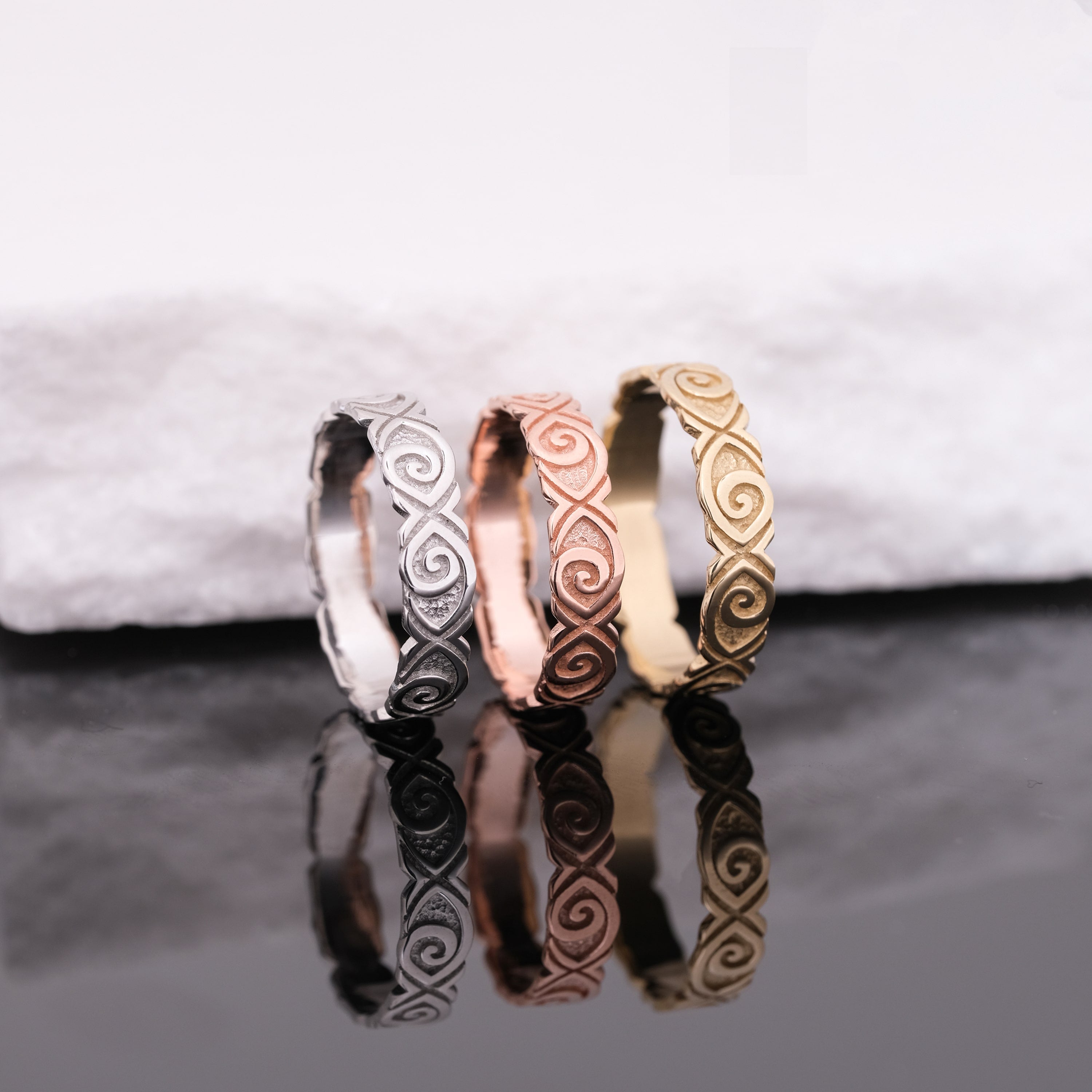 Liroa Motif Line - Tasarım Alyans | 14 Ayar Altın